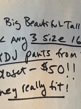 Any 3 pairs of NYDJ 16 jeans for $50!